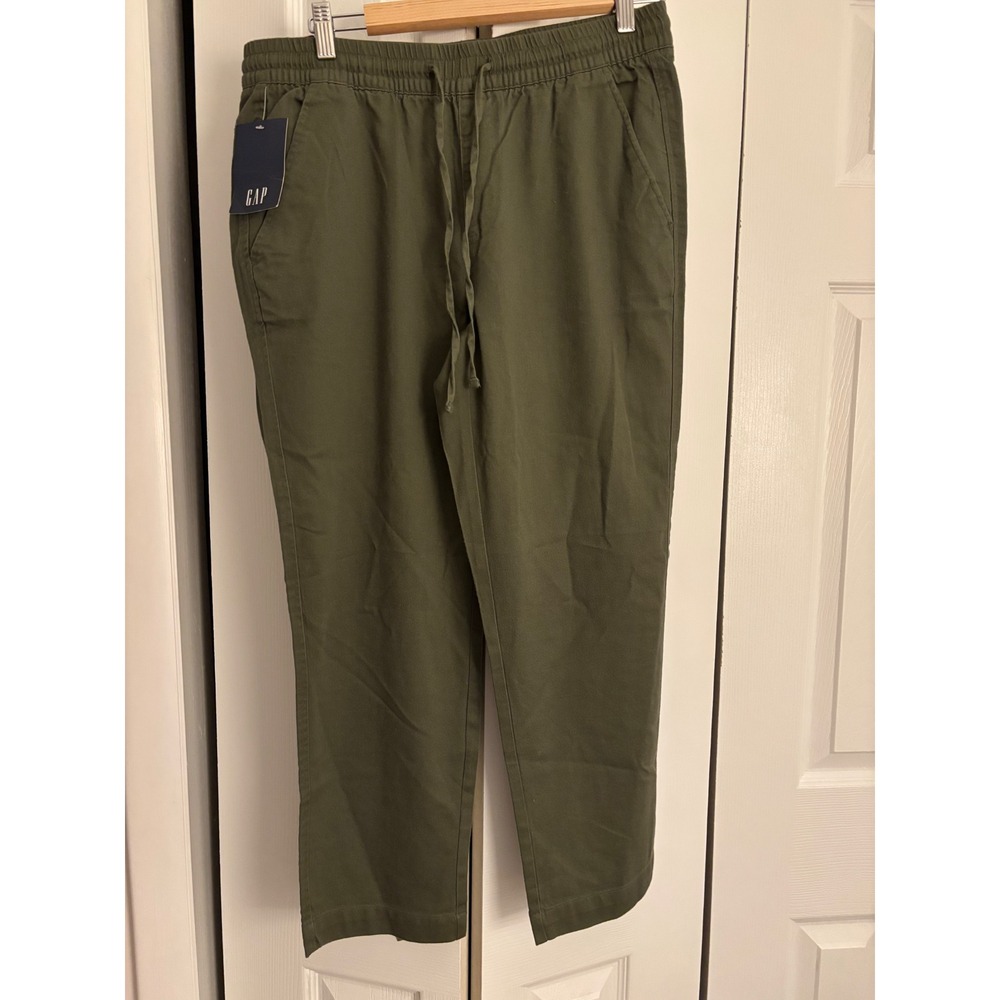 GAP Olive Green Pull On Drawstring Pants Small NW… - image 6